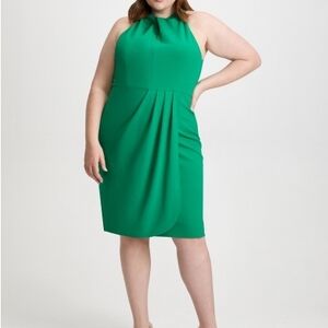 👀Amazing Chic Asymmetrical Green Dress